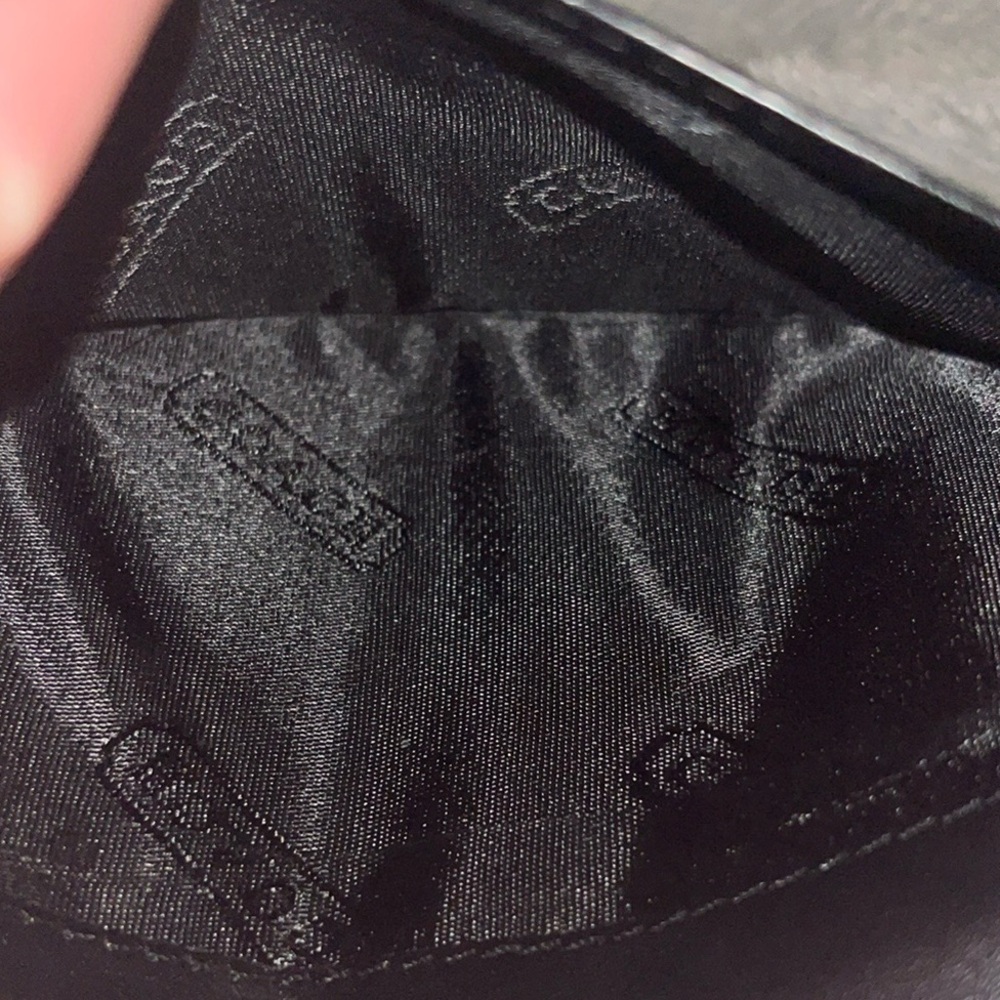 Black Coach Jacquard Wallet - Picture 4 of 5